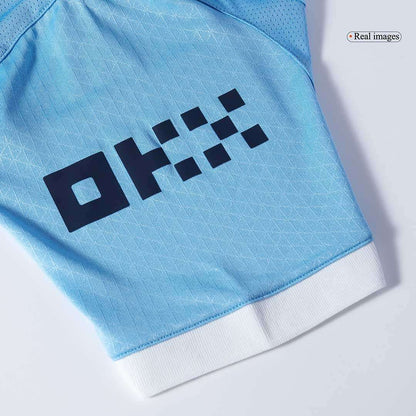 Camiseta Auténtica HAALAND #9 Manchester City 2025/26 Primera Equipación-Versión Jugador