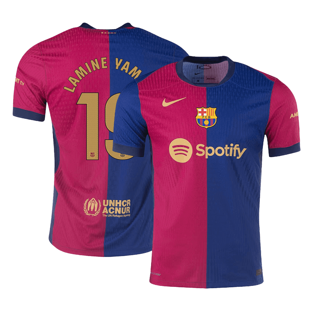 Camiseta LAMINE YAMAL #19 Barcelona 2024/25 Primera Equipación - Versión Jugador
